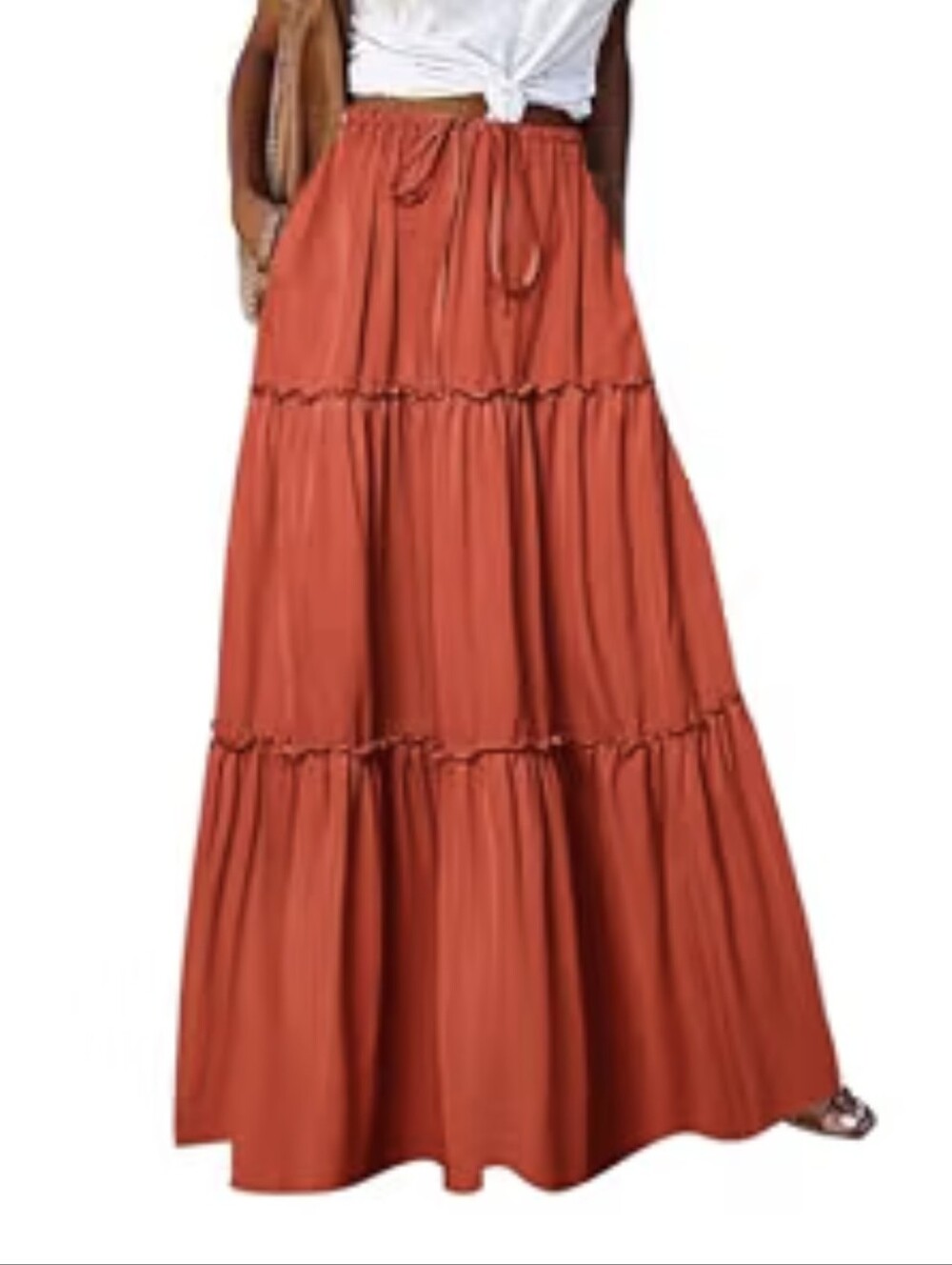 BYOAUO BOHO LONG MAXI SKIRT - SMALL
